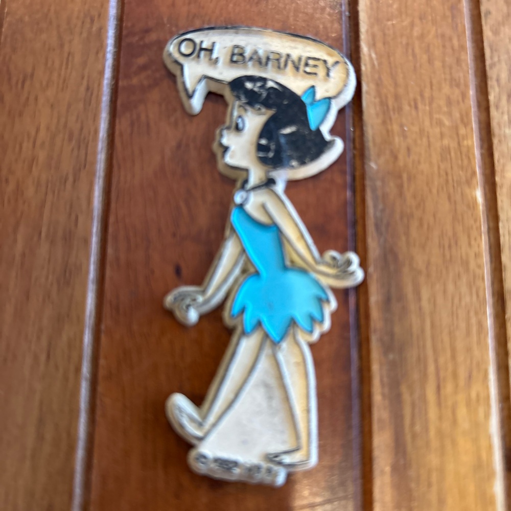 Vintage Collectible Magnet Wilma Flintstone Oh Barney 1992